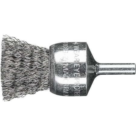 1 PSF Crimped End Brush - .014 CS Wire, 1/4 Shank